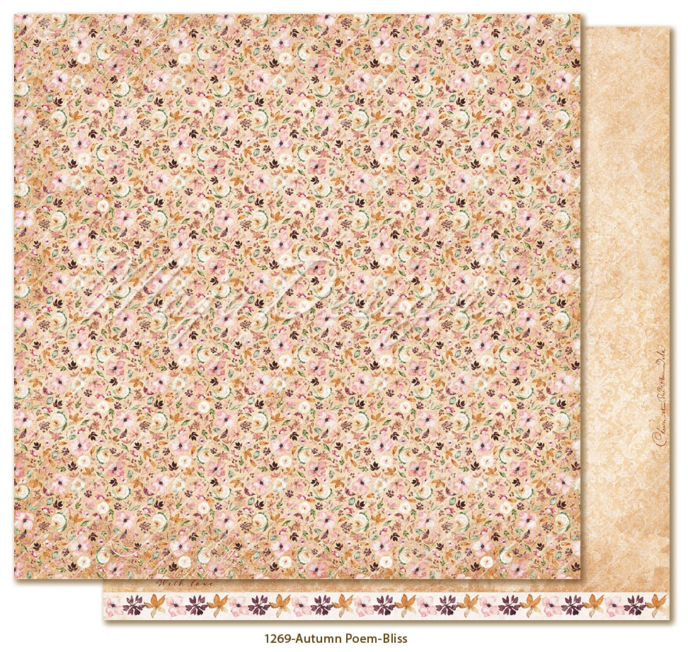 Maja Design - Autumn Poem  - hela Kollektionen 12 ark 12" x 12" - 10