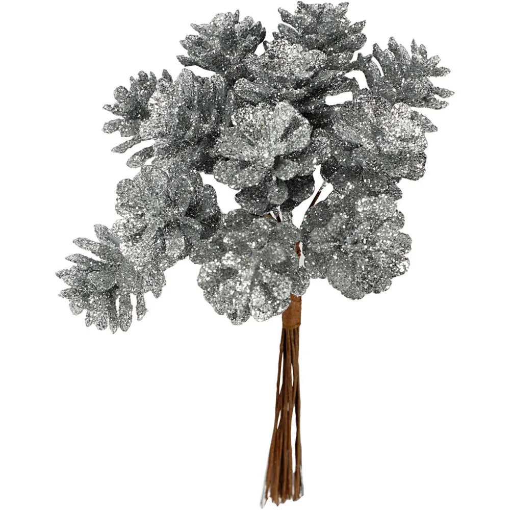 Konstgjorda kottar silver