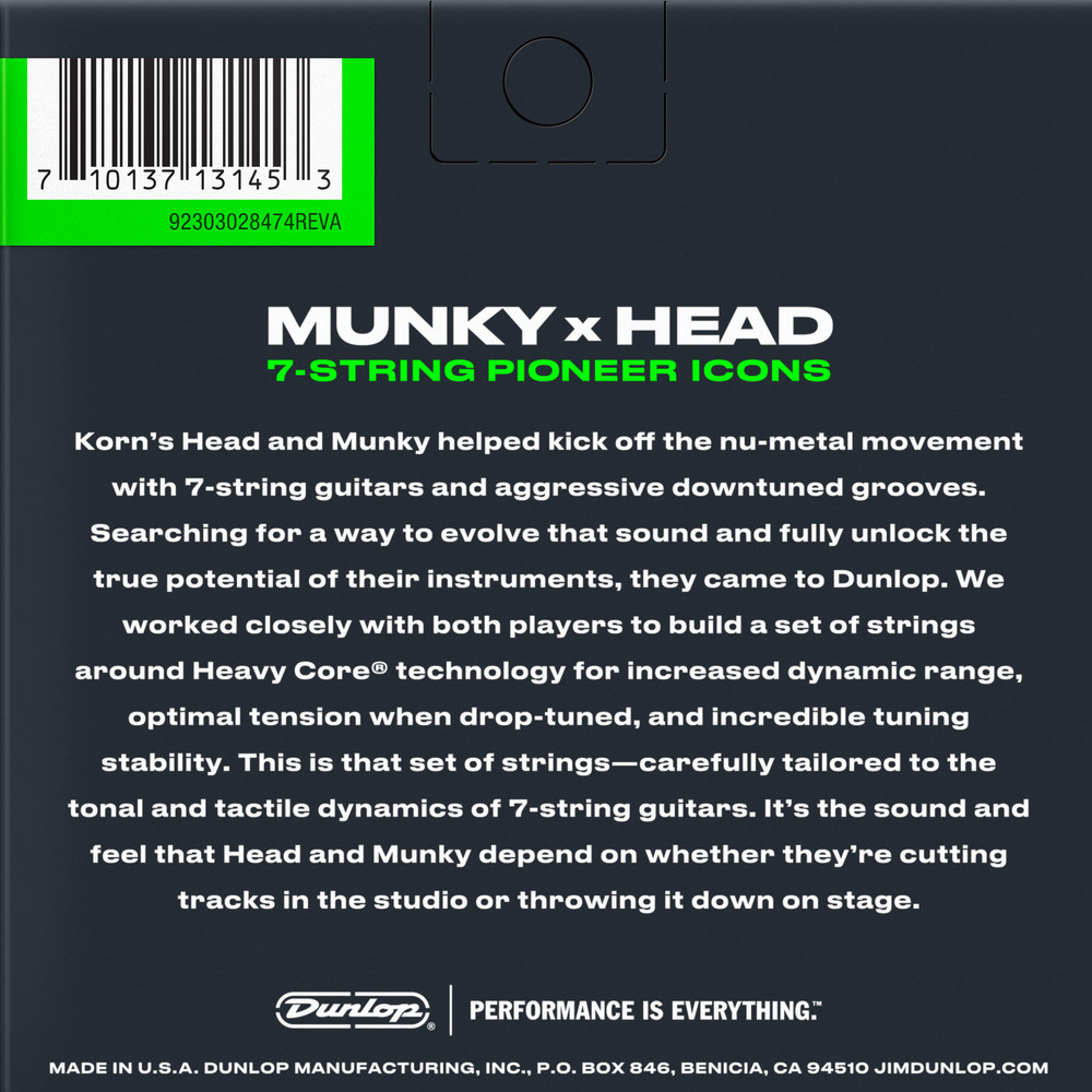 Dunlop KORN Signature Heavy Core 010-065 (7-String) - 2