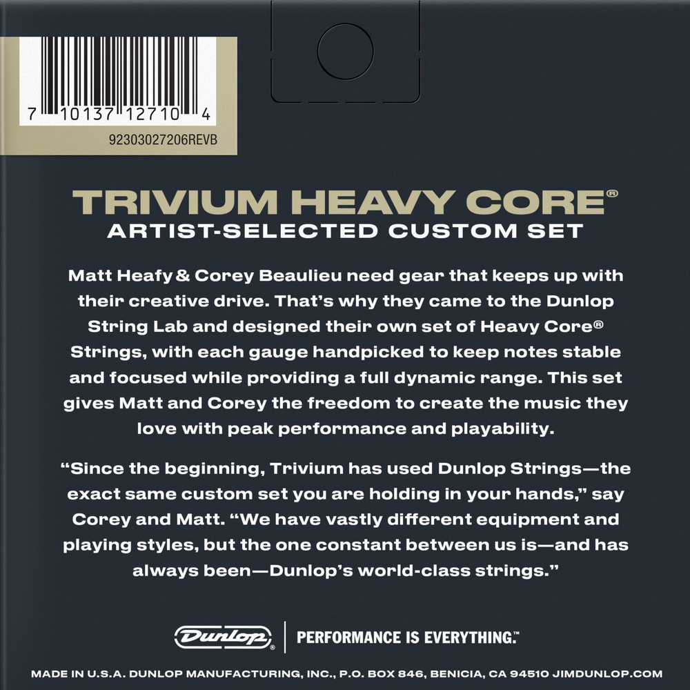 Dunlop TRIVIUM Signature Heavy Core 010-052  - 2
