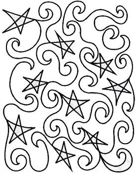 Quilt Stencil - Stars / Christmas