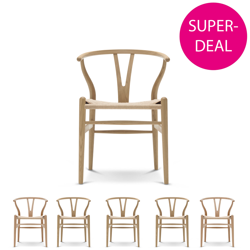 CH24 Y-Stol (Superdeal - Volympris/st vid köp av 6st) Oljad Bok  - Carl Hansen & Søn