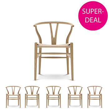 CH24 Y-Stol (Superdeal - Volympris/st vid köp av 6st) Oljad Bok  - Carl Hansen & Søn