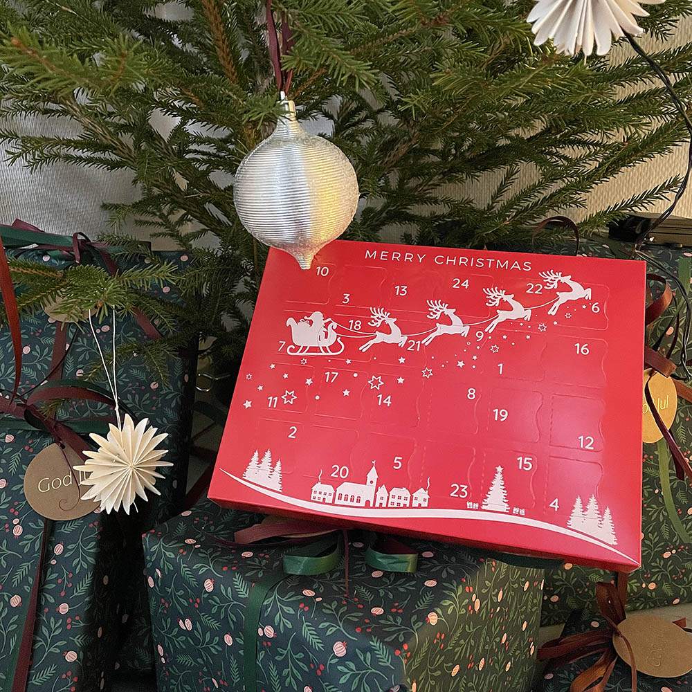 Christmas calendar filled with dog treat