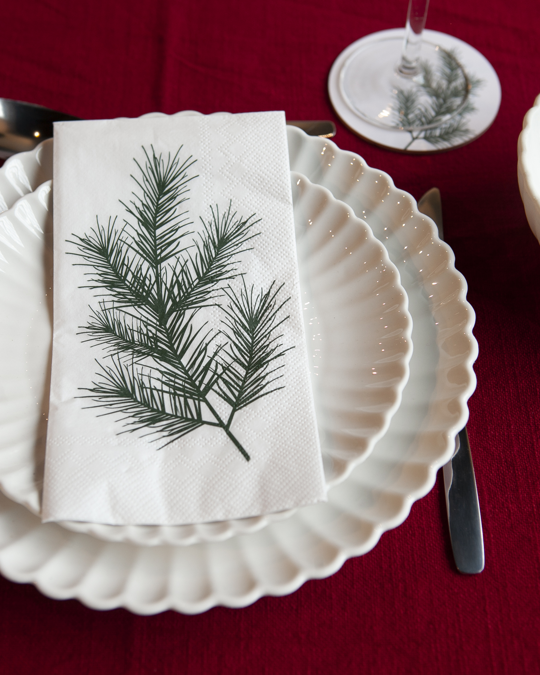 Fir branch napkin 16-pack - 5