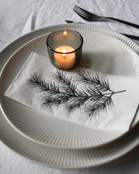 Fir branch napkin 16-pack - 2