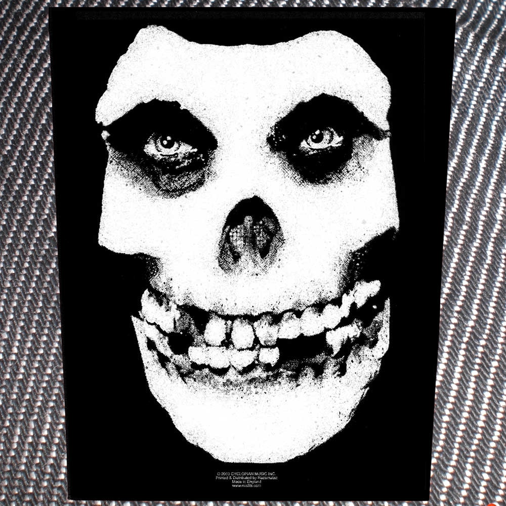 MISFITS - BACK PATCH, FACE SKULL