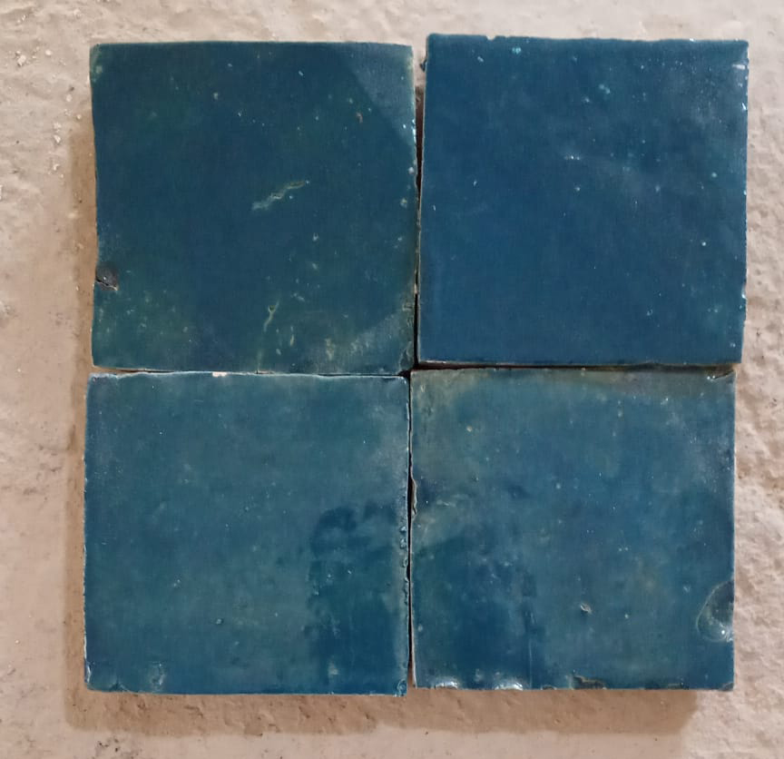 Enfärgat glaserat kakel - blue jeans - 2