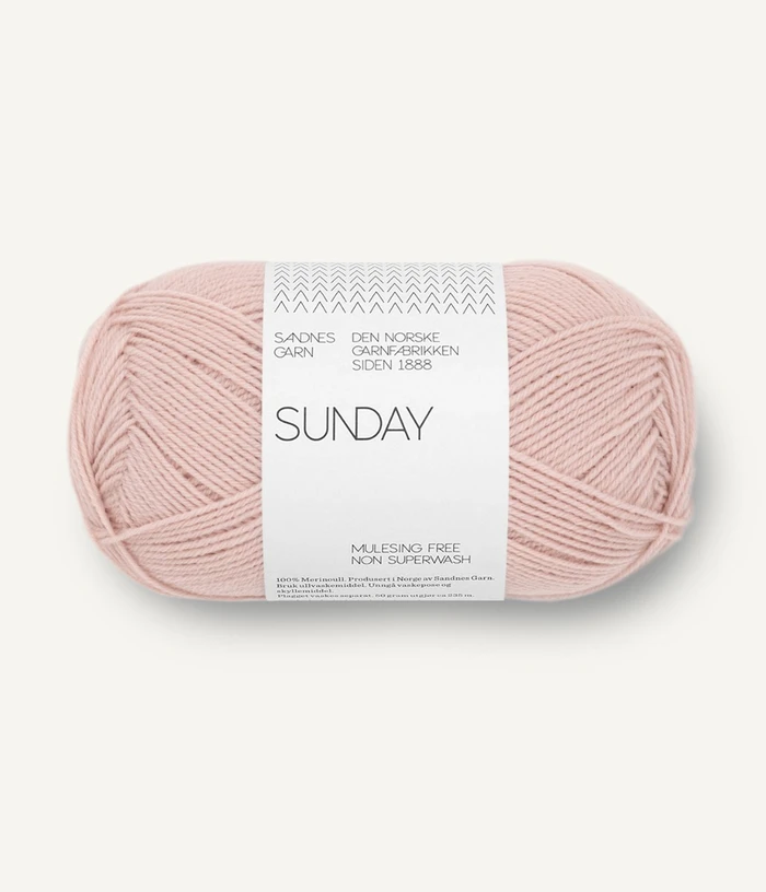 Sunday Petiteknit - puder rosa 3511