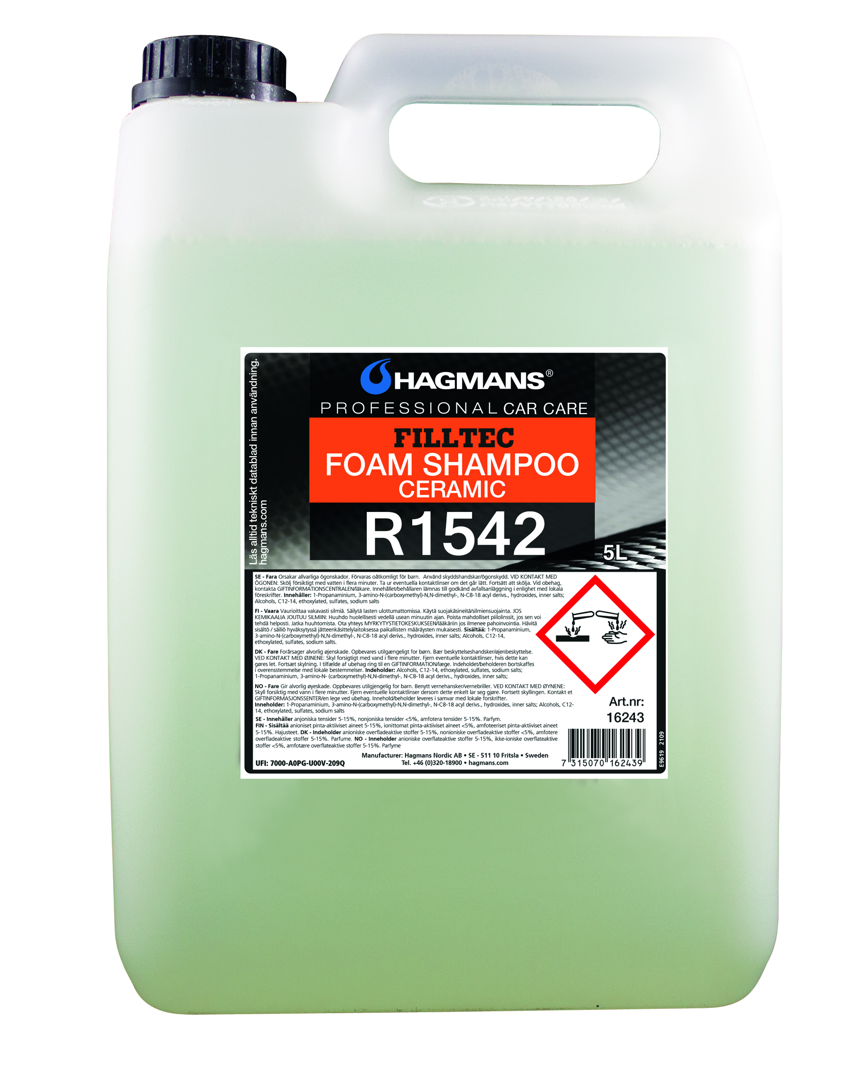 Filltec R1542 Foam Shampoo 25 L