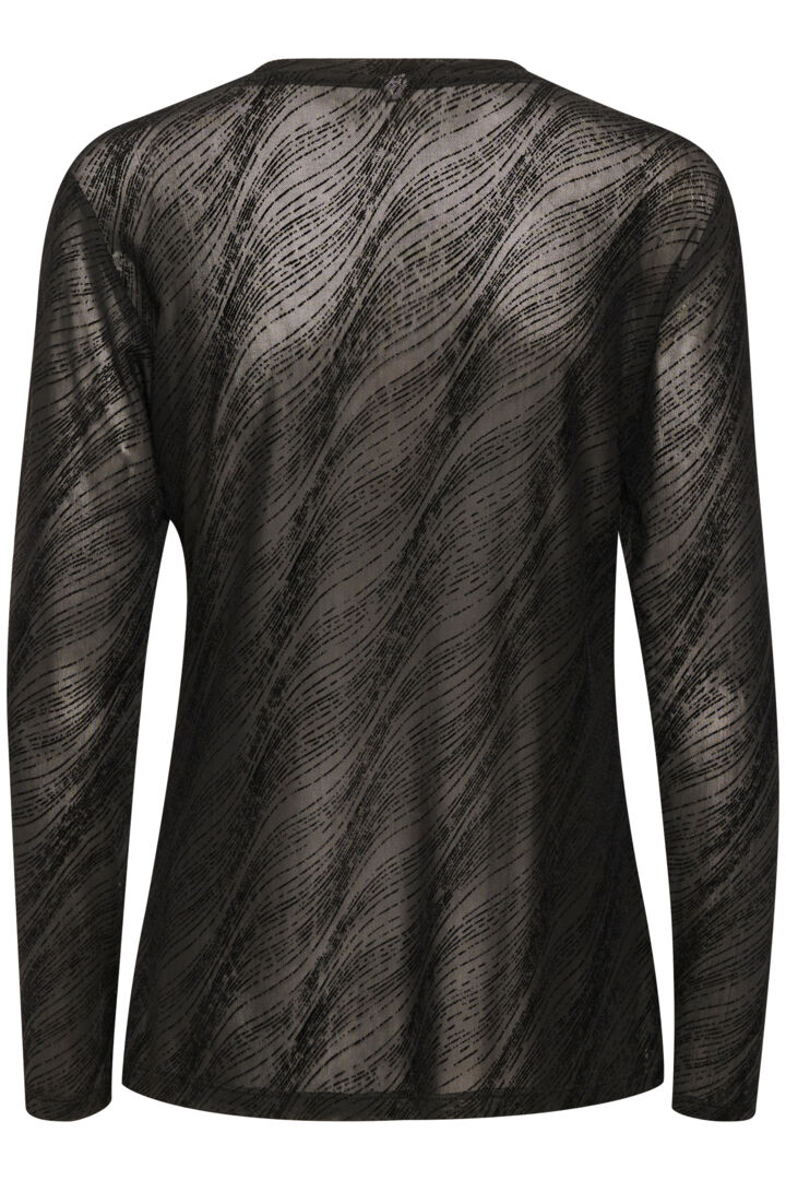 Culture Melida l/s t-shirt Black Swirl - 2