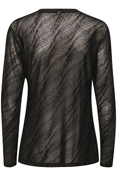Culture Melida l/s t-shirt Black Swirl