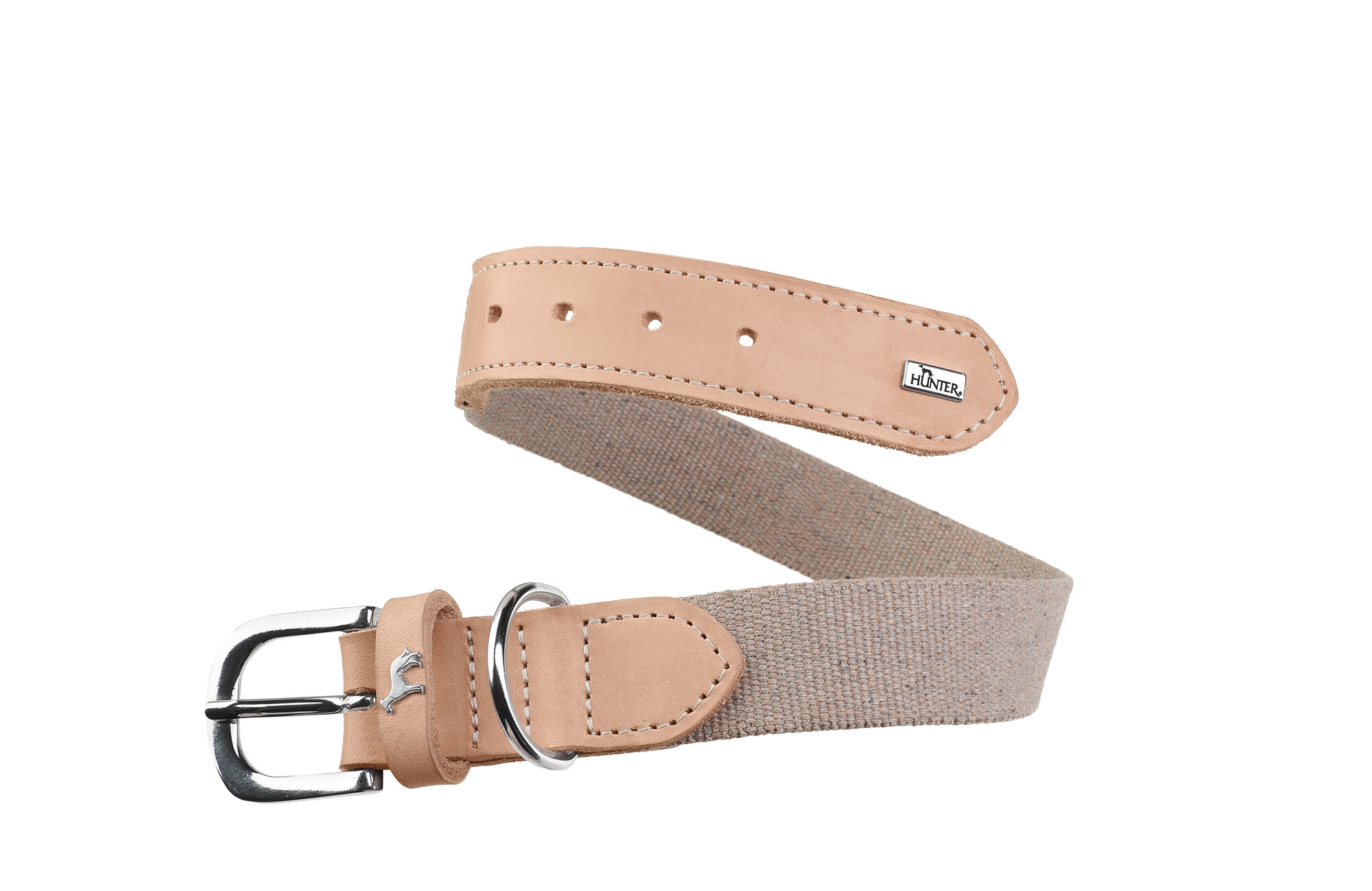HUNTER halsband Trino grå/natur