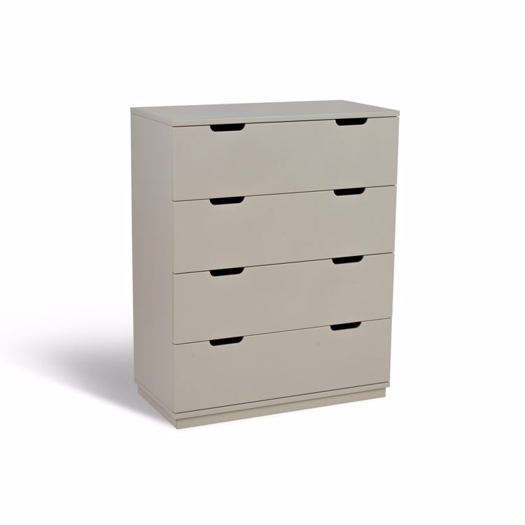 Byrå AOKO 4 lådor beige Mavis - 2