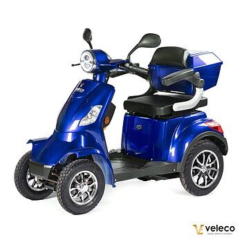 Promenadscooter bäst i test med litiumjonbatteri även kallad permobil eller promenadskoter blå 4hjulig promenadscooter Faster