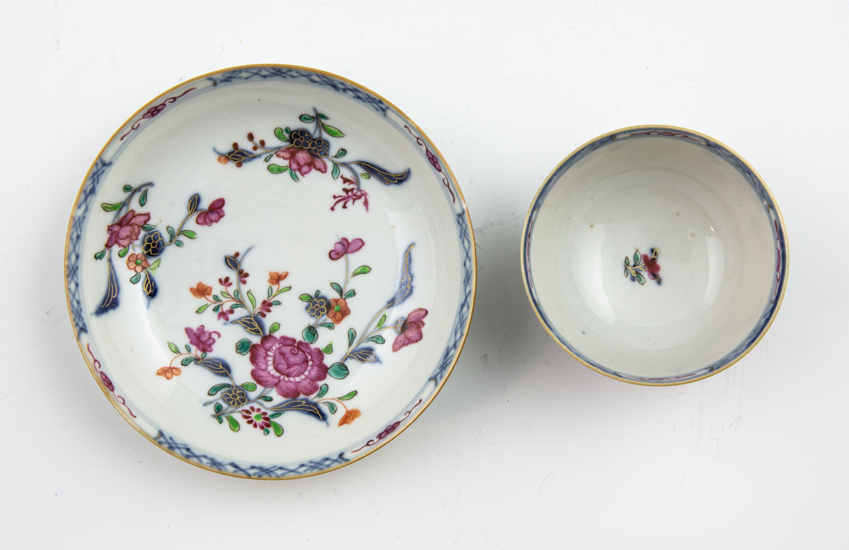 Cup with Saucer - China - Famille Rose - 3