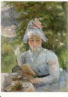 Marie Braquemond : Tea Time, 1880 - vykort