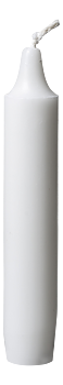 Kronljus 14cm Vit