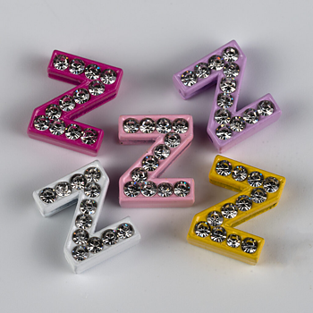 Berlock med Strass & Färg Bostav Z - Busy Lizzie