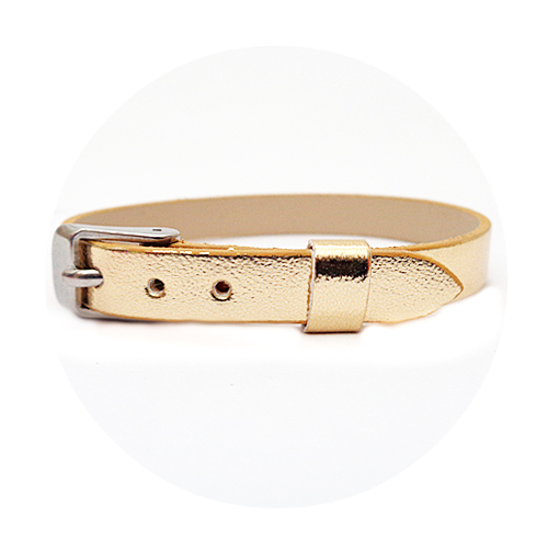Armband till Namnarmband Metallic, Guld - Busy Lizzie