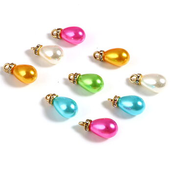 Berlock -  Pärla Droppe m rhinestone