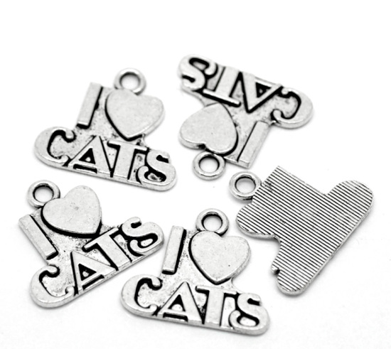 Charm  "I love Cats" - 2