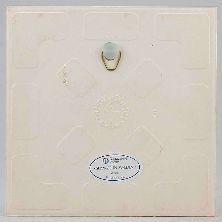 Pia Rönndahl (Summer in Sweden 1985) Smorgasbord Wall Plaque 15 cm with Box