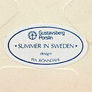 Pia Rönndahl (Summer in Sweden 1985) Smorgasbord Wall Plaque 15 cm with Box