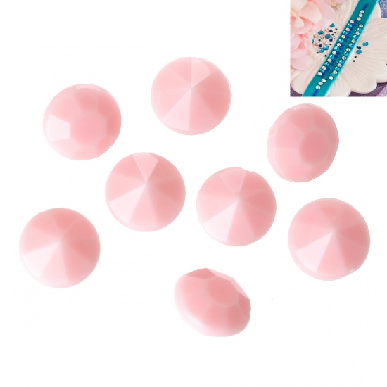 Rivoli Acrylic 6mm,  Pink - 2