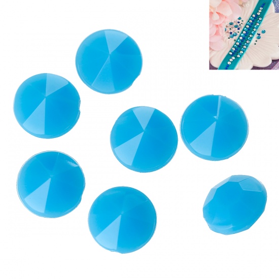 Rivoli Acrylic 6mm,  Blue - 2