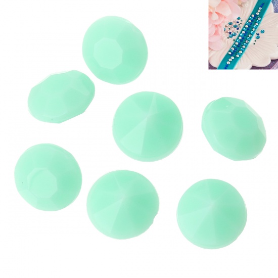 Rivoli Acrylic 6mm,  Lt green - 2