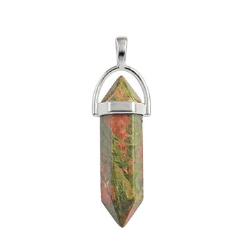 Charm  ,  gemstone Unakite