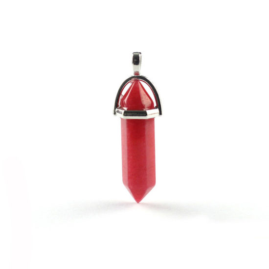 Charm  gemstone,  Jade,  red