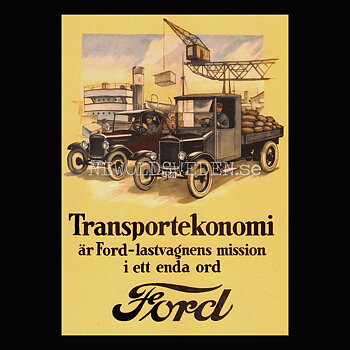 Ford Lastvagn Transportekonomi - Vykort A5