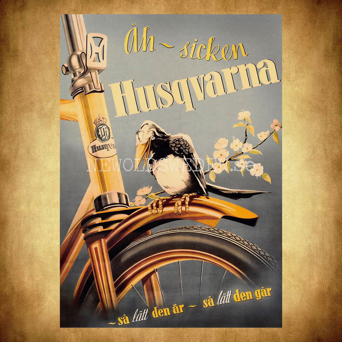 HUSQVARNA Cykel - Vykort A5 - 2