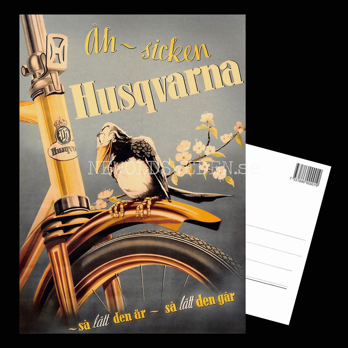 HUSQVARNA Cykel - Vykort A5 - 3