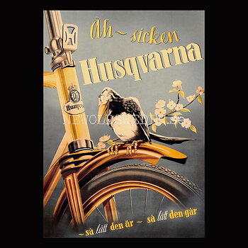 HUSQVARNA Cykel - Vykort A5