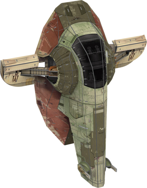Star Wars Boba Fett's Starfighter 3D-Pussel 130 bitar - 5