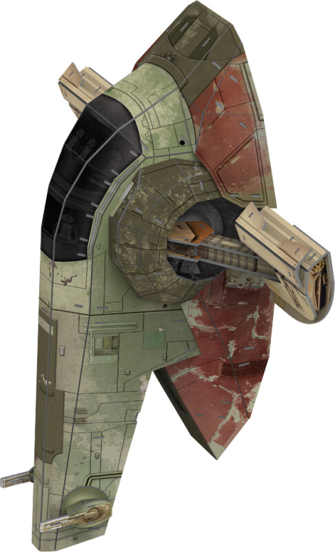 Star Wars Boba Fett's Starfighter 3D-Pussel 130 bitar - 3