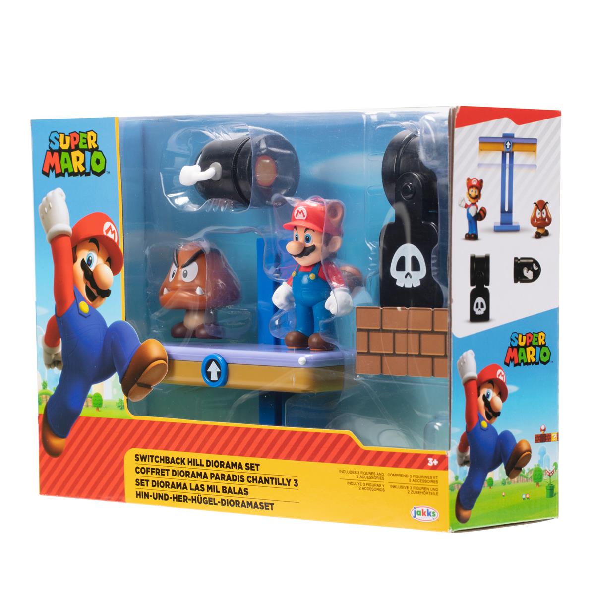 Super Mario Diorama Set Switchback Hill - 4