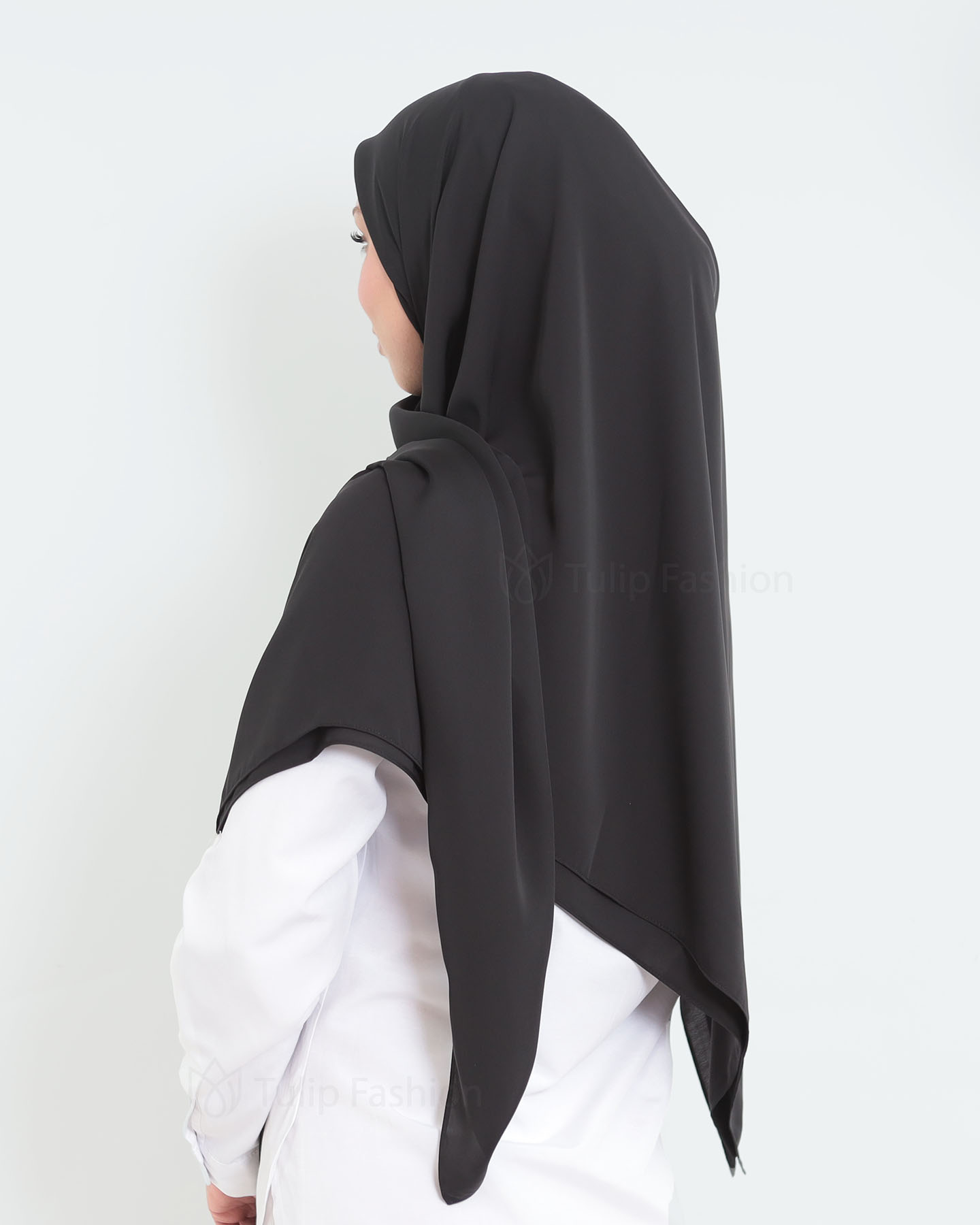Hijab - Maxi Square Medina Chiffon - Black - 2