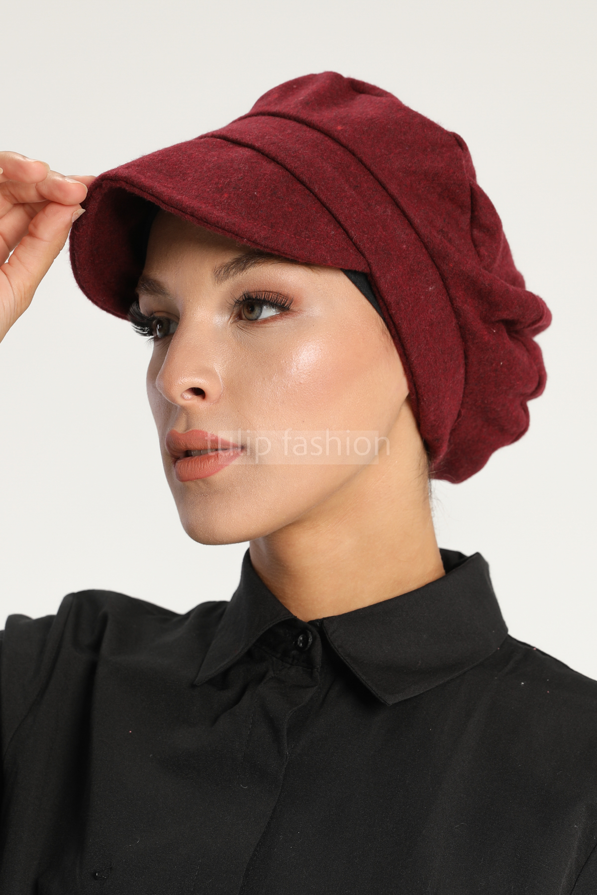 Mössa - Agnes - Maroon - 3