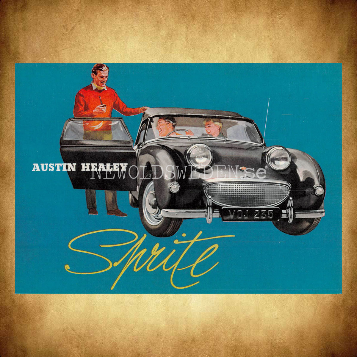 AUSTIN HEALEY Sprite - Vykort A5 - 2