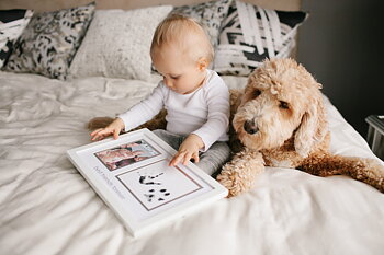 "Best Friends Forever" Prints Frame - Pet & Baby White