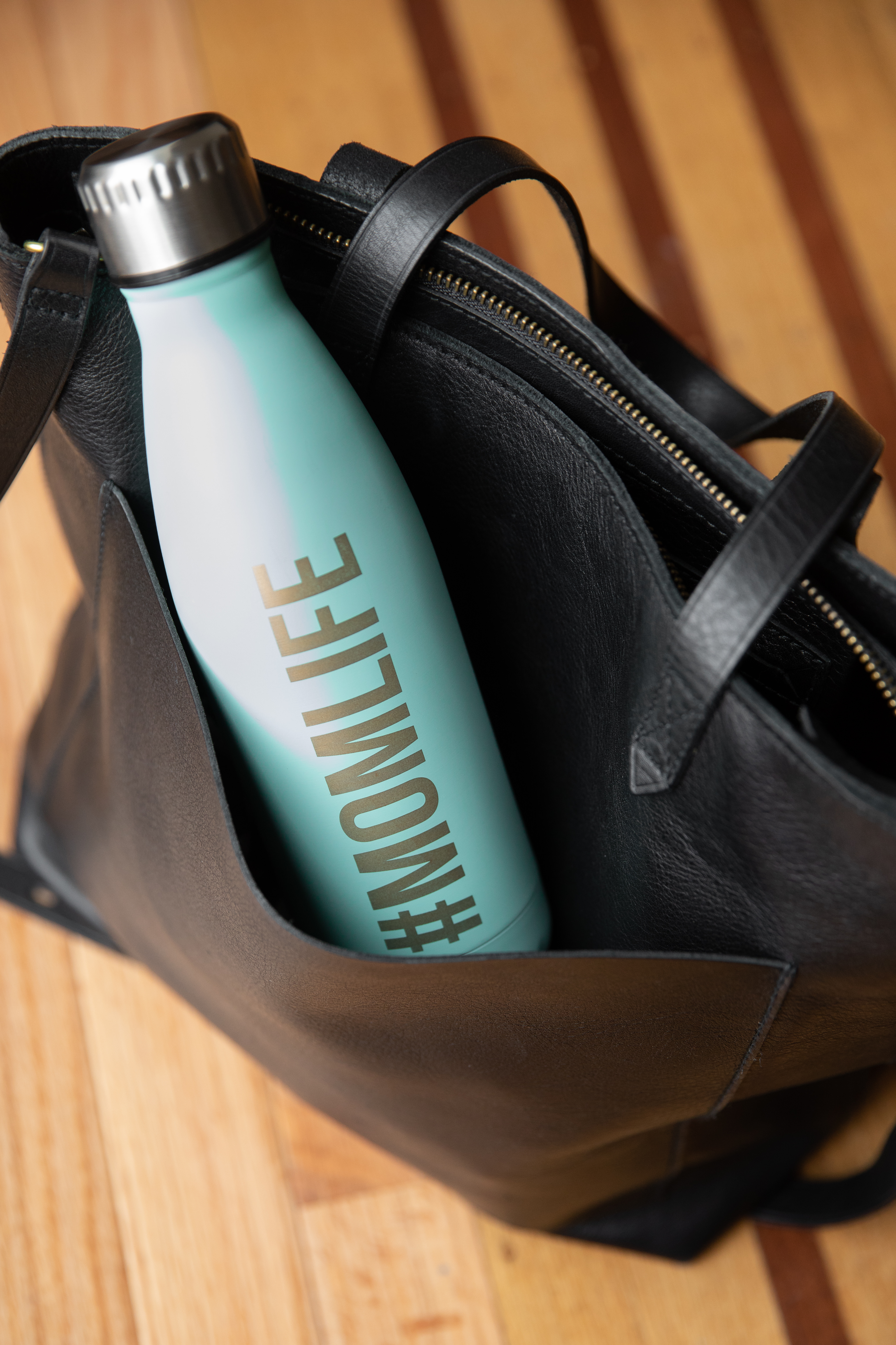 Pearhead "#momlife" Water Bottle Teal - 6