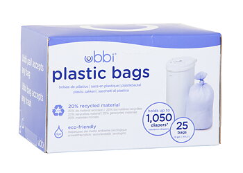 25 Plastic Bags Periwinkle