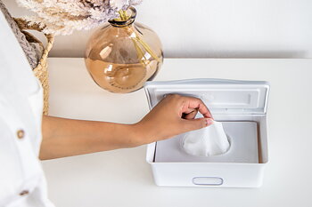 Ubbi Wipes Dispenser Gray