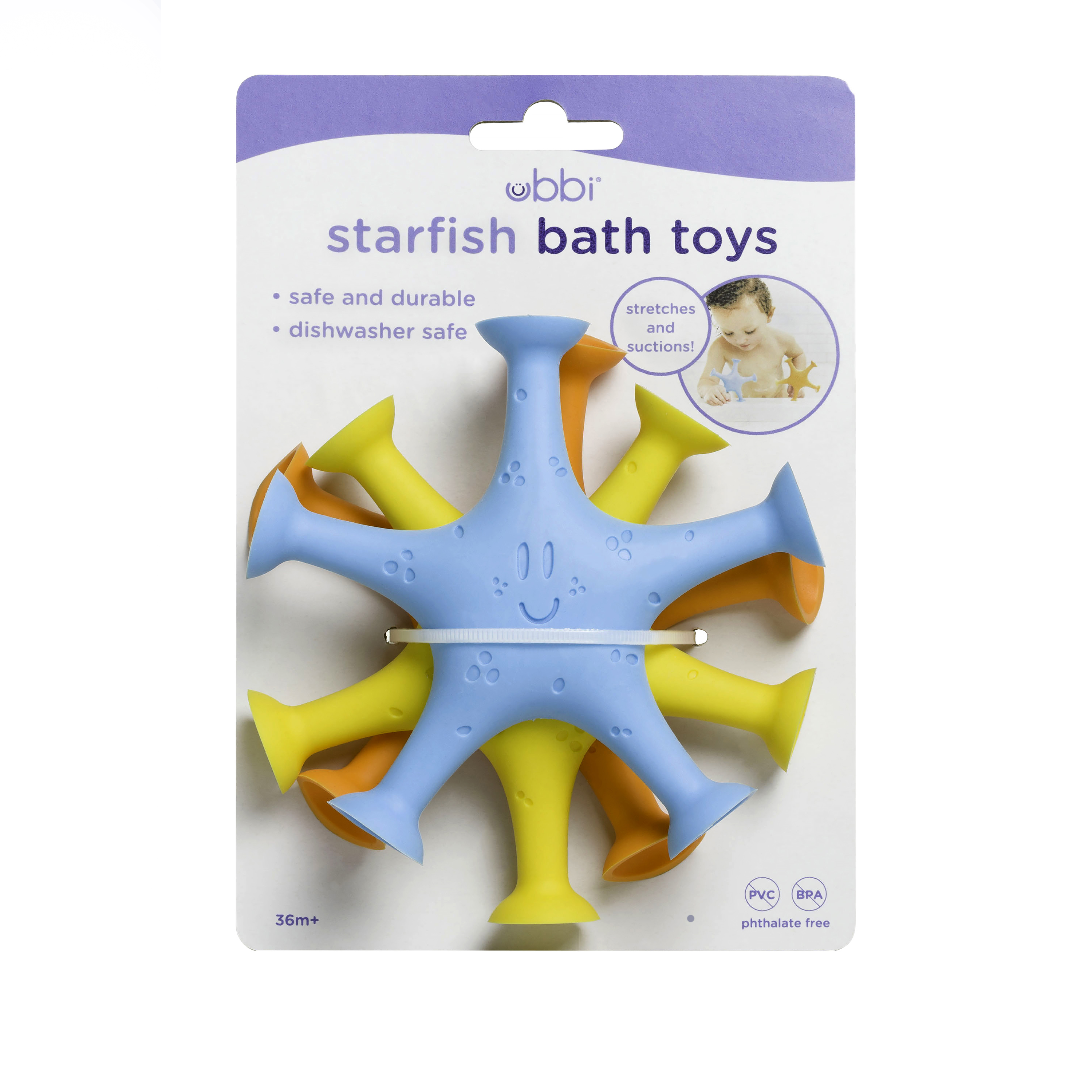Starfish Suction Bath Toys Multi - 3
