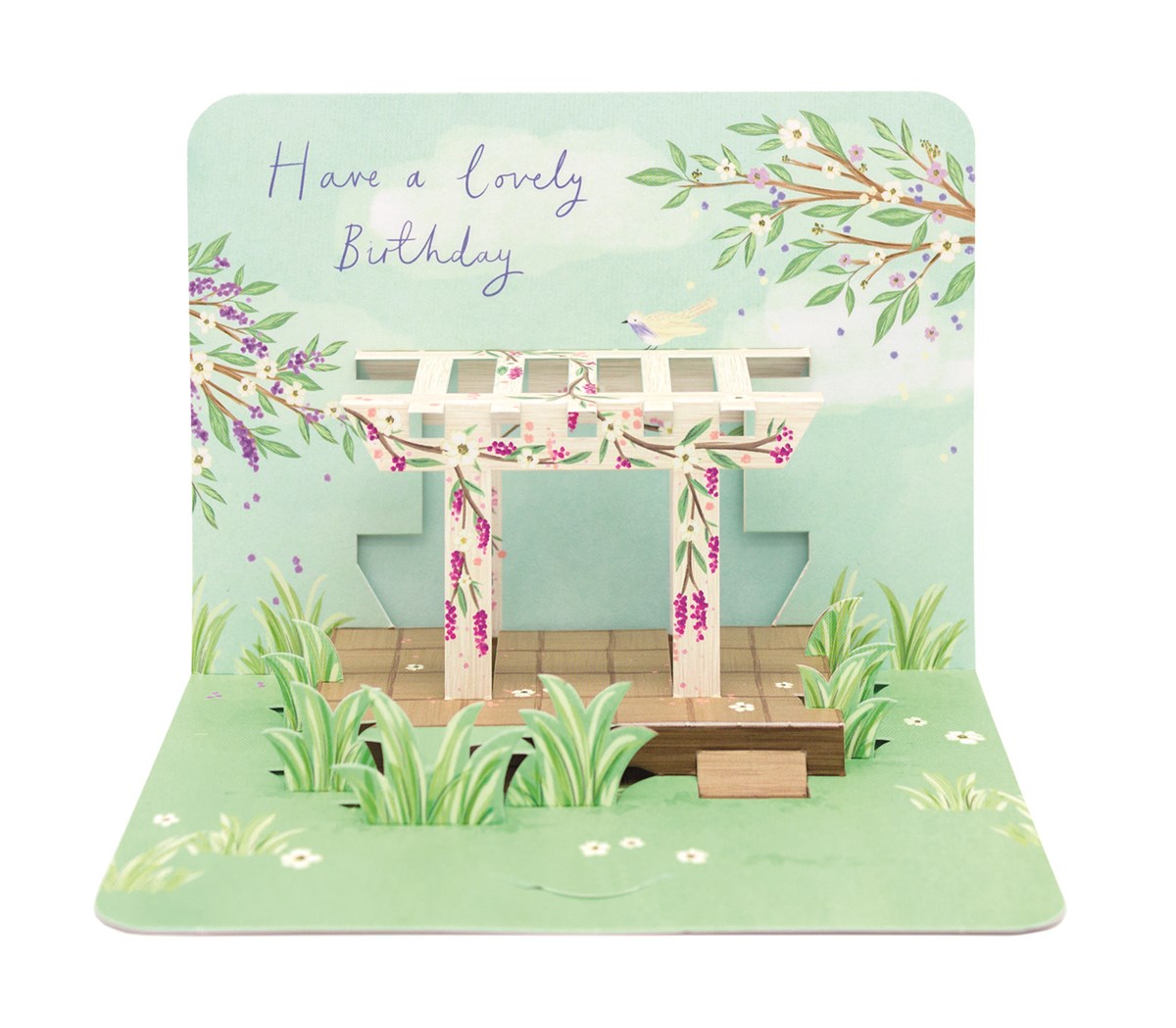 Pergola, 3D Greeting Card