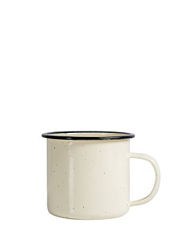 Doris beige Emaljmugg 